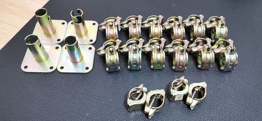 単管パイプ（スーパーライト700）・固定ベース・クランプ（筋トレ、懸垂）