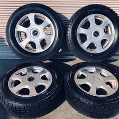 冬タイヤ 185/65R14 アルミ付ダンロップ製スタッドレス