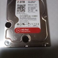 3.5インチ 2TB HDD WD20EFRX