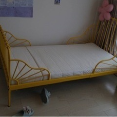 【引渡し済】子ども用ベッド　IKEA MINNEN 伸長式ベッド