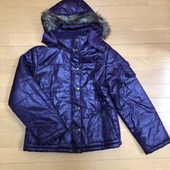 フードジャケット　ジャンパー　紫