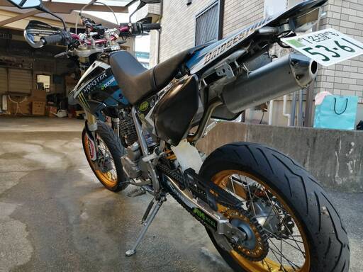 XR250モタード最終型倒立フォーク　状態良好フルカスタム