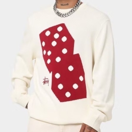 【STUSSY】日本未入荷　ロゴセーター　Ｌサイズ