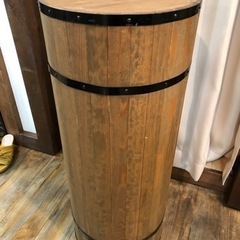 アンティーク木製タル型ディスプレイ台