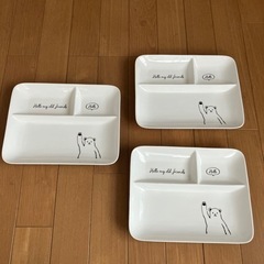 ★【お取引決定】陶器製 プレート3枚セット