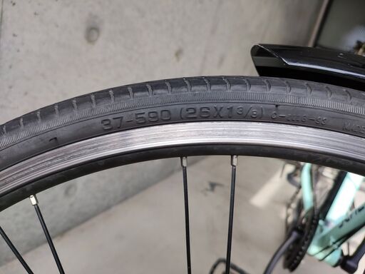 交渉中】ブリヂストン シュライン 人気のミストグリーン色 アルミ