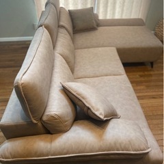 （さらに値下げしました！）【ほぼ未使用！】左カウチソファCozyカフェ！