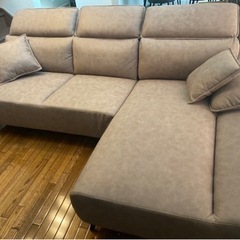 （さらに値下げしました！）【ほぼ未使用！】左カウチソファCozyカフェ！
