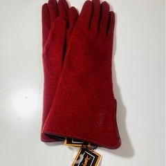 手袋　レディース　赤茶色