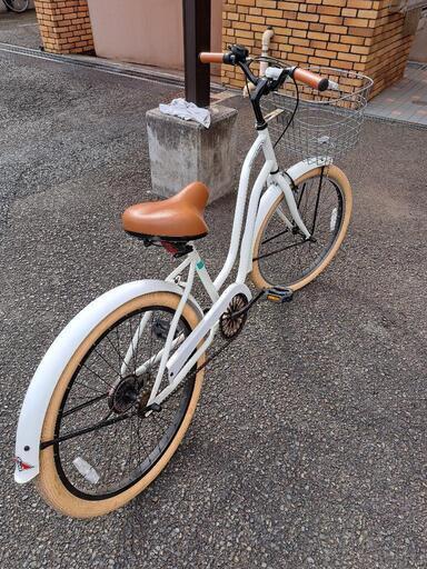 RAINBOW ビーチクルーザー【Feeling of deck】白色 24インチ