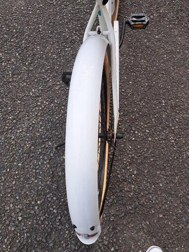 RAINBOW ビーチクルーザー【Feeling of deck】白色 24インチ