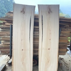 木曽檜1枚板😆  右側の板