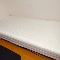 【ネット決済】脚付マットレス　シングルベッド　無印