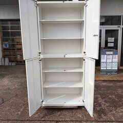 オカムラ レクトライン 上下3両開き書庫『中古良品、小傷あり』複数 