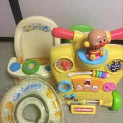 幼児用車、お風呂用椅子、スイマーバ浮き輪セット
