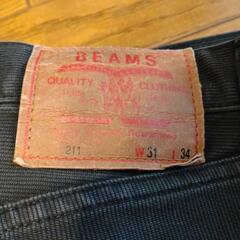 BEAMSのジーンズ  黒色 USED品 わりと美品