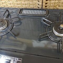 LPガス ガステーブル 2021年製 幅56cm IC-S37DX-L リンナイ 水無片面