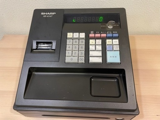 お取引き完了【中古未使用品】シャープ 電子レジスター XE-A147-B ブラック