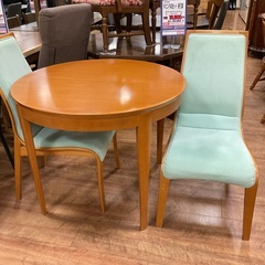 C1*501[ご来店頂ける方限定]伸長式ダイニング3点セット