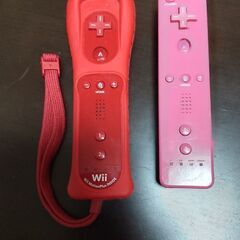 Wiiリモコン　モーションプラスインサイド2本♪赤＆ピンク