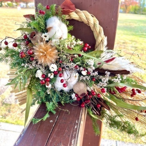 飾る向き×クリスマス×しめ縄8way  クリスマスリース　しめ縄　しめ縄リース 飾る向き×クリスマス×しめ縄8way クリスマスリースしめ縄しめ縄