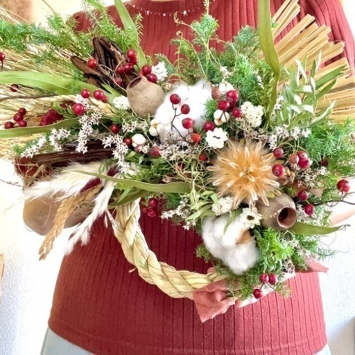 飾る向き×クリスマス×しめ縄8way クリスマスリースしめ縄しめ縄