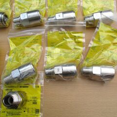 ☆日立金属 HITACHI 片ネジソケット プッシュインパクト継手接続要領 LIA　15A21・X M8 LPガス用◆11個セット・ひょうたん印