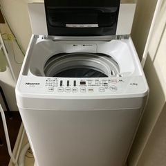 （決まりました）洗濯機 Hisense 4.5kg 2018年製...