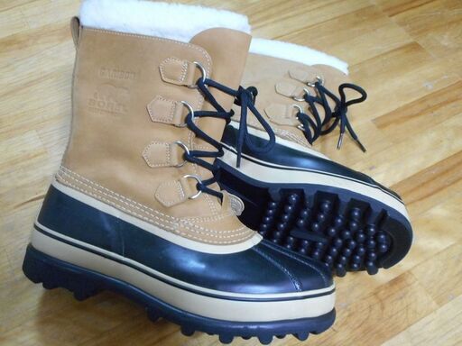 程度良 SOREL カリブー 27.0cm インナー綺麗　NM1000-281 ソール減りほぼ無し　メンズ　スノーブーツ　ソレル　USED