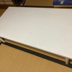 白いテーブル　机　横19.5×奥行き60×高さ33.5㎝程度