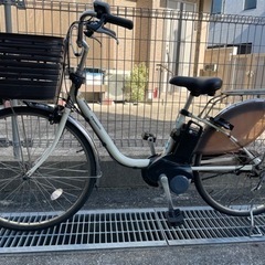 Panasonic 電動自転車 ビビDX 26インチ クリスタルホワイト☆ジモティ
