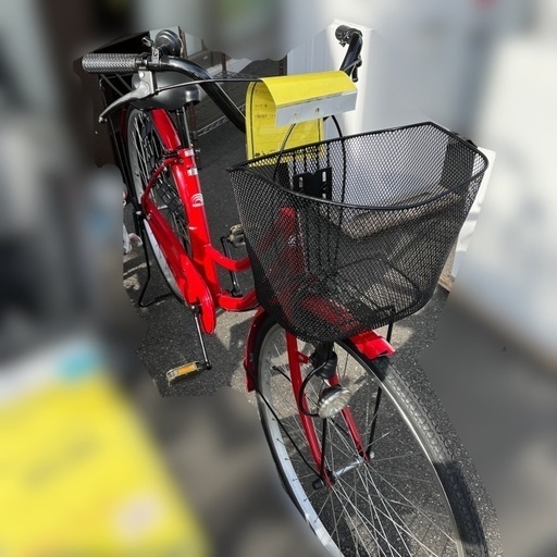 ★店頭にて試乗可★ J1858 美品 ANIMATO アニマト アニマート 自転車 軽快車 ママチャリ  27インチ クリーニング、簡易メンテナンス済み