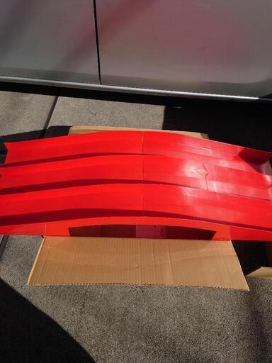 ミニ四駆のコース（ウェーブとスロープと3連コースセット）