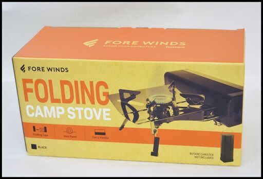 未使用 イワタニ FORE WINDS FW-FS01-BK フォールディング キャンプストーブ