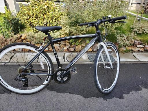 【Used】サイクルスタジオ シルバーリング クロスバイク シマノ 21段変速 身長160～170cmが適正 タイヤ直径 70cm程度
