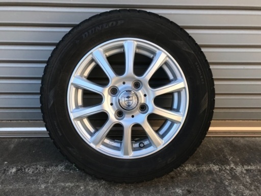 7スタッドレス155/65/13 4H PCD100  アルミ付4本セット