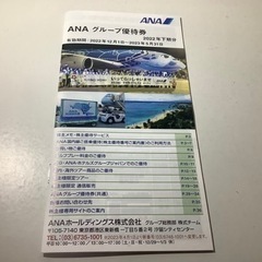 ANA グループ優待券 2022/12/1〜2023/5/31