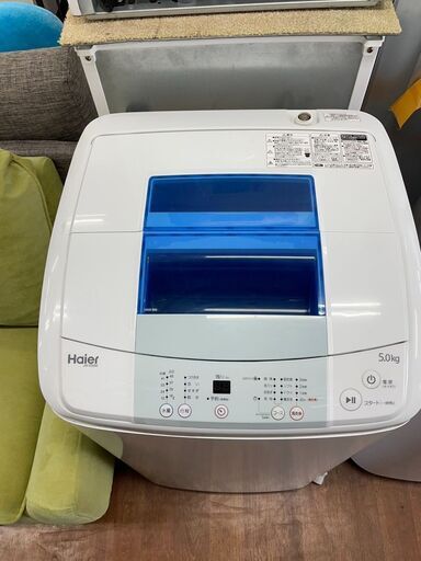 洗濯機　No.5435　ハイアール　5kg　JW-K50M　2017年製　【リサイクルショップどりーむ天保山店】