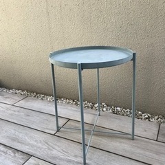 IKEA イケア グラドム　サイドテーブル  水色 トレイテーブル