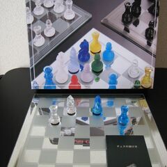鏡のチェス　クリア＆ブルー