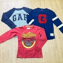 美品GAPなど 140〜150長袖Tシャツ3枚