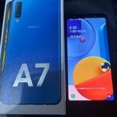 Galaxy A7 楽天モバイル対応 simフリー＆ガラスフィル...