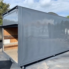 No.674 アルミバン 3 ｔ 車  アルミ 箱 バイク 倉庫 トラック コンテナ 米 保管庫 物置 DIY