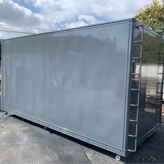 No.674 アルミバン 3 ｔ 車  アルミ 箱 バイク 倉庫 トラック コンテナ 米 保管庫 物置 DIY