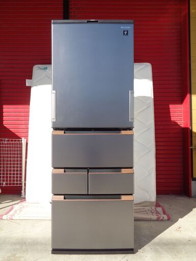 SHARP シャープ　457L 5ドア冷凍冷蔵庫　SJ-MW46H-H　2021年製　中古美品