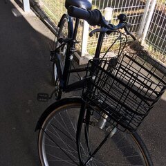J1863　★店頭にて試乗可★ 軽快自転車 27インチ ブラック 6段変速ギア付き 鍵付き クリーニング、簡易メンテナンス済み J1863 ☆店頭にて試乗可☆ 軽快自転車 27インチ ブラック 6段変速