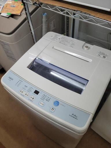 【SALE】アクア　AQW-S60F-W 6キロ全自動洗濯機　リサイクルショップ宮崎屋　佐土原店　22.11.14k