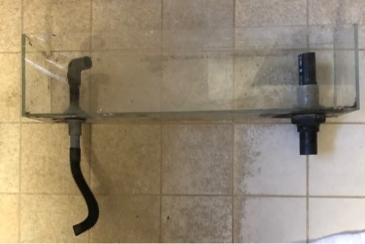 ガラスオーバーフロー水槽　リフジウム水槽　60cm