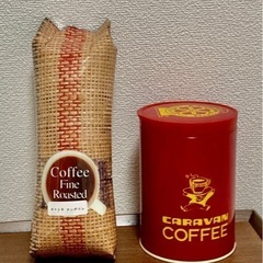 コーヒー豆とコーヒー用品