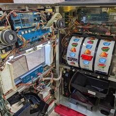 パチスロ実機 【訳あり】トップをねらえ2！ コイン不要機 家庭用電源